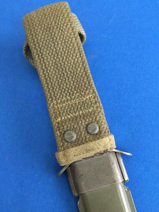 WWII US M8 scabbard for the M3 knife 4