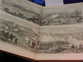Orig 1863 HARPERS WEEKLY Bound Vol FULL YEAR RUN w CIVIL WAR News GETTYSBURG etc 4