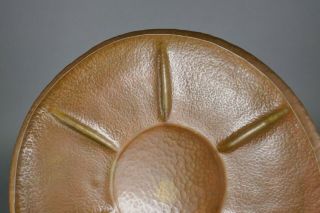 Fine Antique Arts & Crafts Hand Hammered Heavy Copper Table Bowl Roycroft Era 5