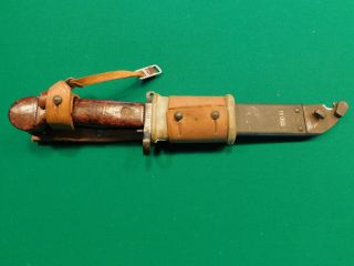 Romania Warsaw Vintage Cold War Ak - 47 Bayonet Complete W/wire - Cutting Bakelite