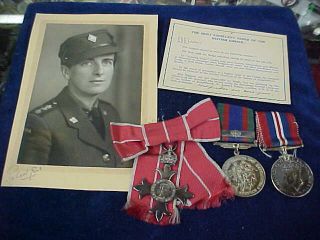 Named Orig Ww2 " Cwac " Officers " Obe " Grouping Canadian Womens Army Corps