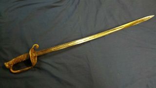 Antique Model 1852 U.  S.  N Officer Sword - Civil War Era