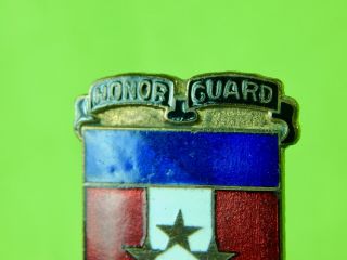 Vintage US Honor Guard Military Enameled Pin Badge 3
