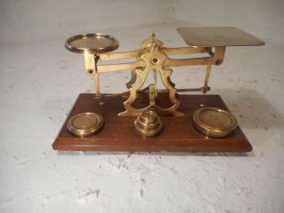 Antique Desktop Postal Scales,  Postage Scales,  Letter,  Weighs,  ref 4113 3