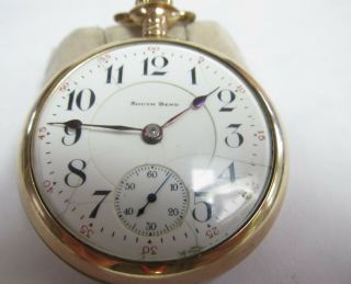 South Bend Pocket Watch Studebaker 21 Jewel 18 S Grade 329 5 Positions And Temp