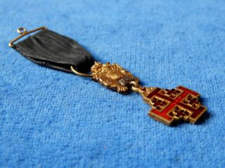 VATICAN.  MINIATURE OF ORDER OF HOLY SEE,  MILITARY TYPE.  MEDAL.  ORDEN 2