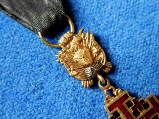VATICAN.  MINIATURE OF ORDER OF HOLY SEE,  MILITARY TYPE.  MEDAL.  ORDEN 3