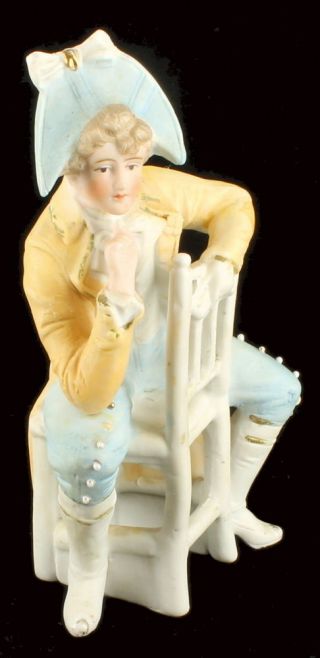 Antique German Gebruder Heubach Bisque Porcelain Sailor Boy Figurine Signed 6 "