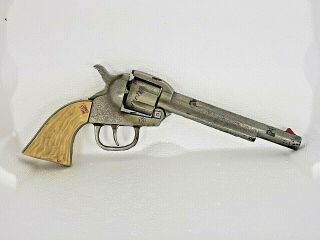 Antique Kilgore “long Tom” Cast Iron Cap Gun 1939 Vintage Cracked