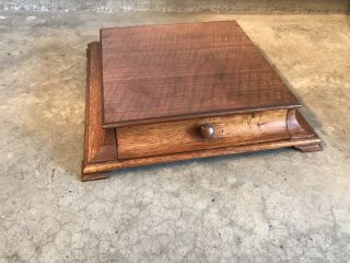 Antique Wood Writing Desk With Drawer