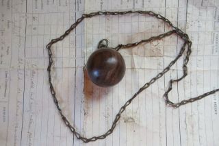 Antique Wooden Ball High Level Toilet Cistern Pull,  Chain (bathroom Wood)
