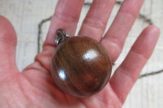 Antique Wooden Ball High Level Toilet Cistern Pull,  Chain (bathroom wood) 3