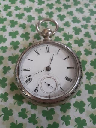 Antique Elgin 18 Size Keywind Pocket Watch With Low Serial Number