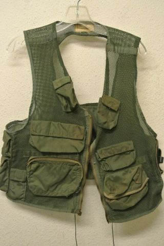 Vintage Vietnam War Us Air Force Sru - 21/p Mesh Survival Vest W/ Holster (6064)