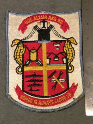 1970s Us Navy Ship Patch,  Uss Altair
