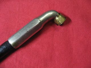 Japanese KISERU Silver Bamboo Pipe Hexagonal Shape made in Edo Era 5