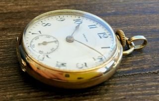 ✩ Antique ZENITH GOLD 14K old pocket watch 4