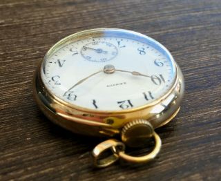 ✩ Antique ZENITH GOLD 14K old pocket watch 6