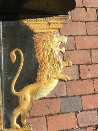 Vintage antique FIGURAL LIONS Wall Display Shelf / Sconce VICTORIAN GOTHIC 2