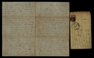 7th Indiana Infantry Civil War Letter Written From Camp Near Culpeper,  Virginia