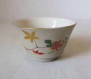 Fine Antique Japanese Banko Ware Tea Bowl with enamel flowers: Early C.  20th 4