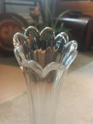 Fenton Antique Vase Clear Glass Rare Item Bud Vase 2