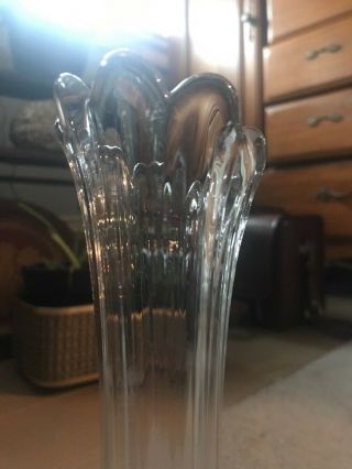 Fenton Antique Vase Clear Glass Rare Item Bud Vase 5