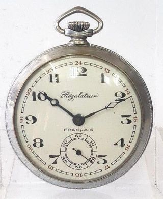 Regulateur Francais Antiques Open Face Pocket Watch