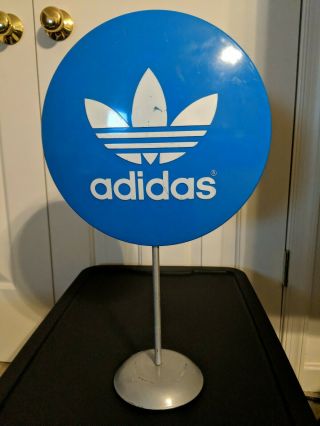 Adidas Rare Vintage Blue And White Promotional Display - Sign