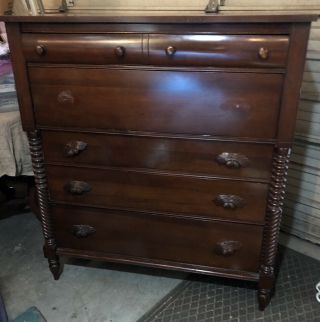 Mahogany Wooden Chest Of Drawers Lac001
