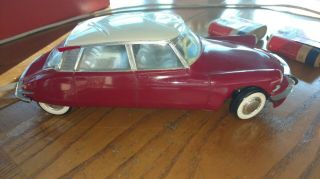Vintage Citroen DS19 1:18 scale Teleguidee French toy car by GeGe model ds 19 4
