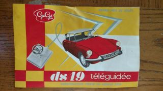 Vintage Citroen DS19 1:18 scale Teleguidee French toy car by GeGe model ds 19 7