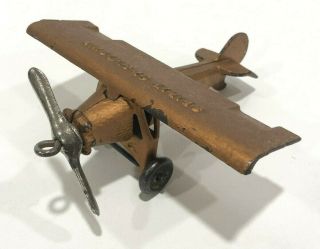 Antique Cast Iron Toy Airplane Spirit Of St Louis Plane Aviation Lindbergh E45