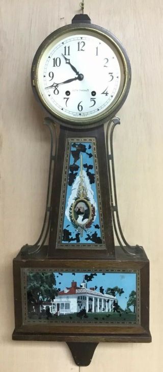 George Washington Seth Thomas Banjo Clock.