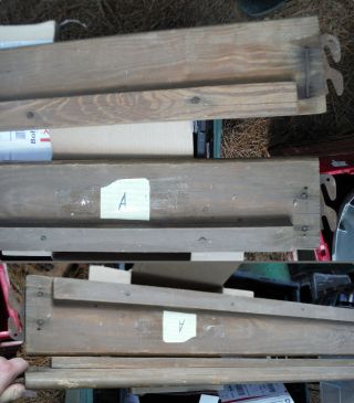 Pick One.  Set Vintage Rare Antique Wooden Bed Rails / Hard To Find / Need Tlc