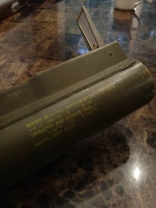 M72 Inert LAW Paperwieght Tube Display US Army Vietnam War RARE 2