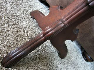 Antique Padded Adjustable Piano Stool Victorian Walnut Cast Iron Pump Organ Seat 5