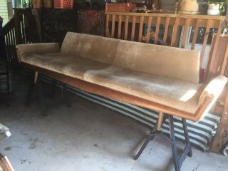 Vintage Adrian Pearsall Mid Century Modern Sofa Needs To Be Reupholstered