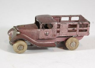 1920s Cast Iron Take Apart Stake Body Truck Toy By Kilgore In Paint