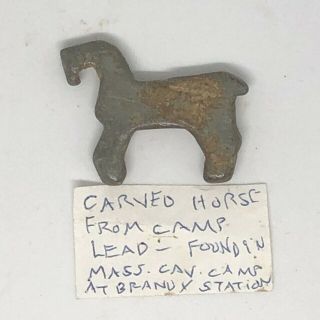 Civil War Brandy Station Small Horse Figure Made Of Bullet Lead