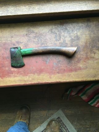 Hatchet Ax Axe U.  S.  Marked Rare 14 Inches Painted