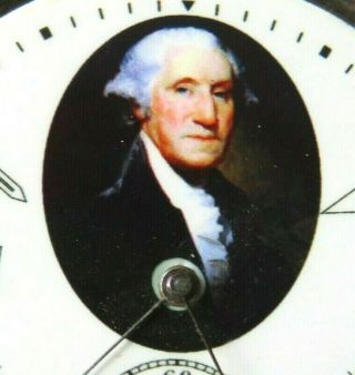 Very rare American President George Washington Masonic dial Elgin Watch c1883 2