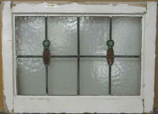 Midsize Old English Leaded Stained Glass Window Pretty Simple Drops 25 " X 18 "