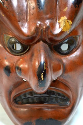 Japanese Traditional Bugaku Mask BATOH Demon Noh Kagura Kabuki Gigaku Samurai 3