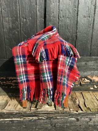 Vintage 50 ' s 60 ' s Karobes Tartan Blanket Throw Goodwood Retro 3