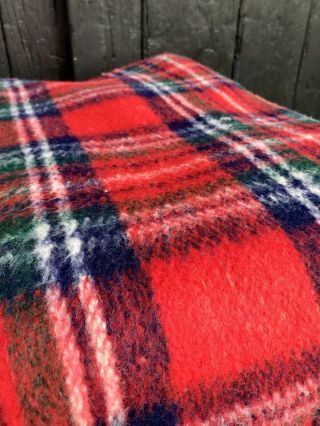 Vintage 50 ' s 60 ' s Karobes Tartan Blanket Throw Goodwood Retro 8