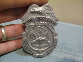 Vintage Obsolete U.  S.  Army Military Police Insignia Shield Badge