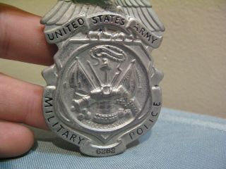 VINTAGE OBSOLETE U.  S.  ARMY MILITARY POLICE INSIGNIA SHIELD BADGE 2