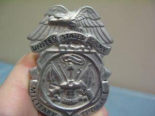 VINTAGE OBSOLETE U.  S.  ARMY MILITARY POLICE INSIGNIA SHIELD BADGE 6