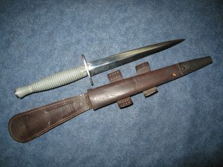British Ww2 Fairbairn–sykes Knife Dagger Broad Arrow T Marked
